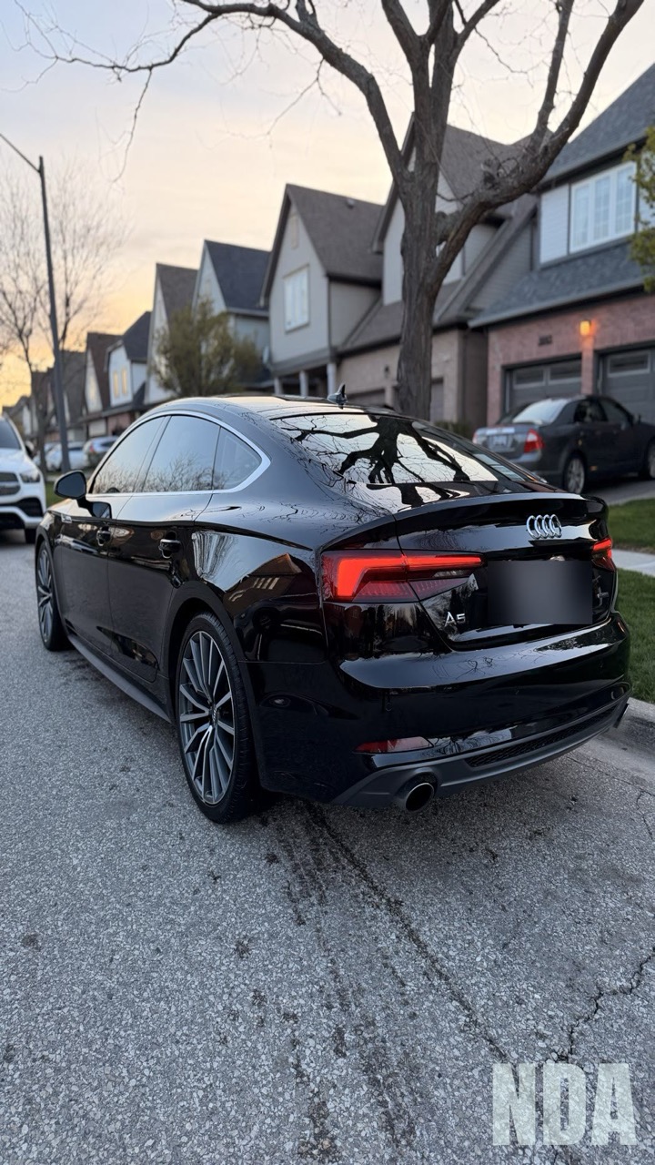 black Audi A5 Sportback