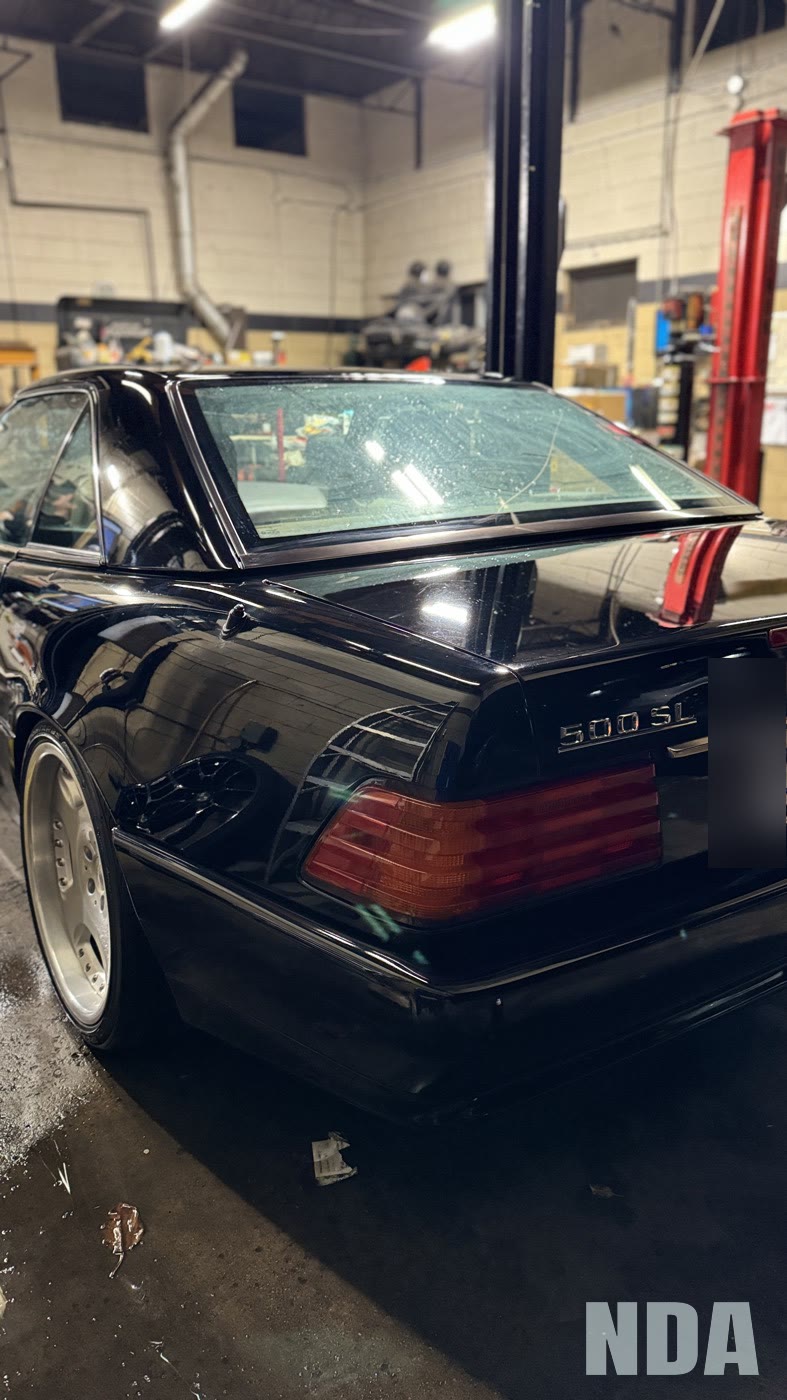 black Mercedes-Benz SL