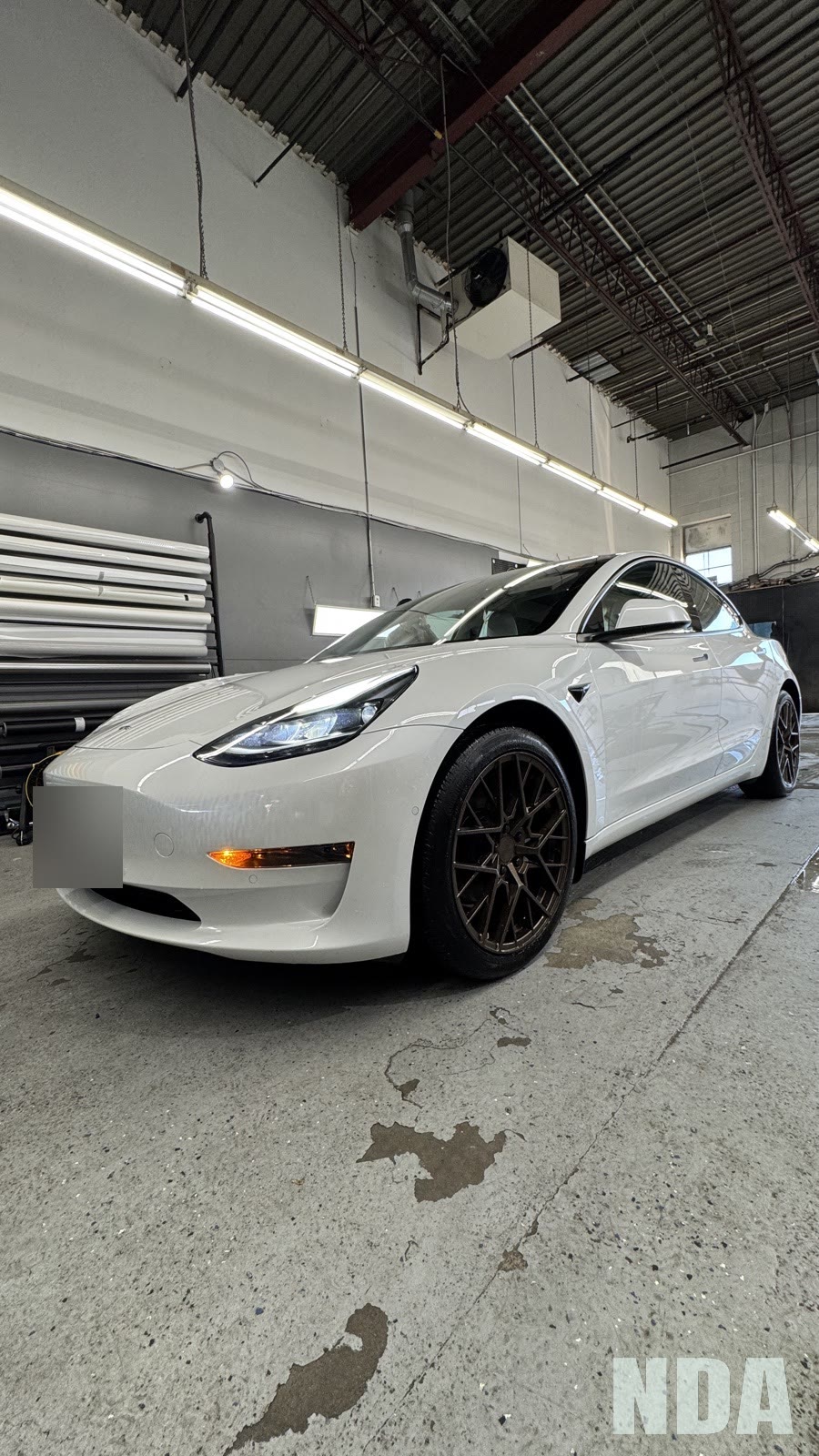 Tesla Model Y after a full interior detail